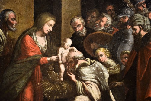 Antiquités - Adoration des Mages Maître flamand du XVIIe école de P.P. Rubens